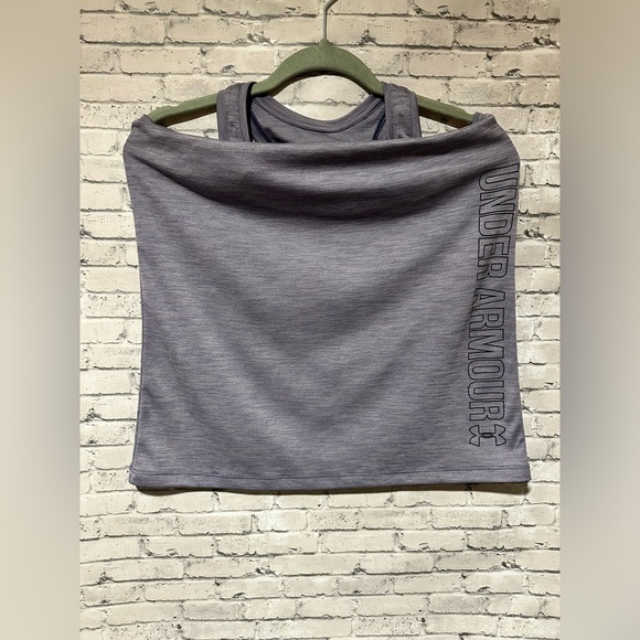 Under Armour Workout Tank Purple Small (S) - Picture 4 of 7
